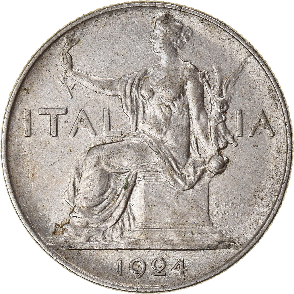 Coin, Italy, Lira, 1924