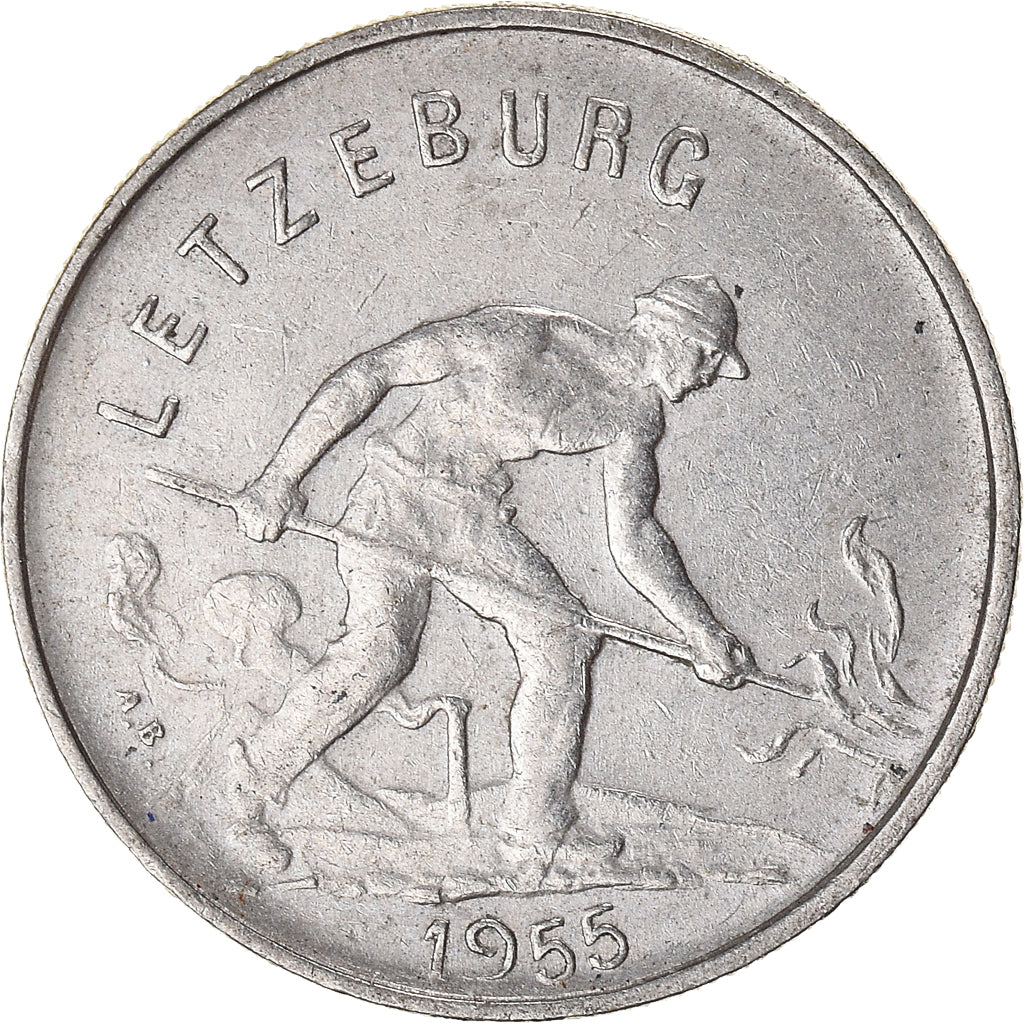 Monnaie, Luxembourg, Franc, 1955