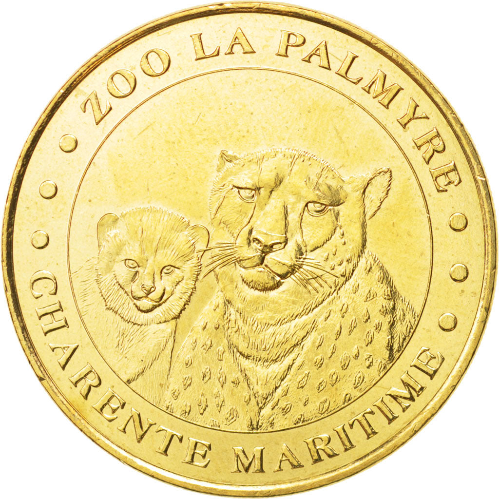 Francia, Token, Tourist Token, 17/ Zoo de la Palmyre - Guépards, 2014, Monnaie