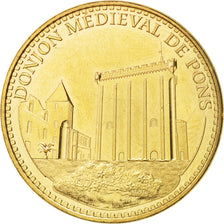France, Jeton, Tourist Token, 17/ Donjon Médiéval de Pons, 2014, Monnaie de