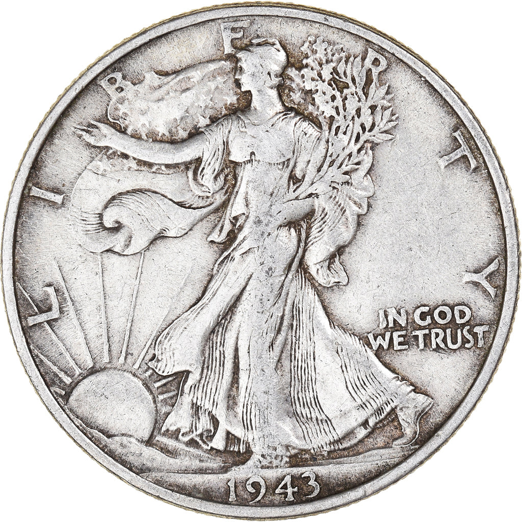 Coin, United States, Half Dollar, 1943, Philadelphia, EF(40-45), Silver, KM:142