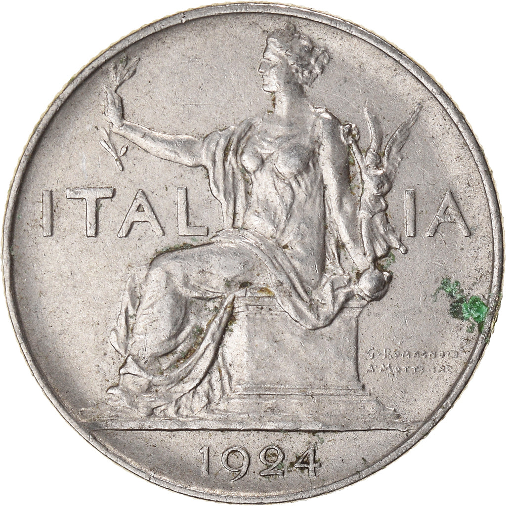 Moneda, Italia, Lira, 1924