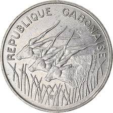Coin, Gabon, 100 Francs, 1975