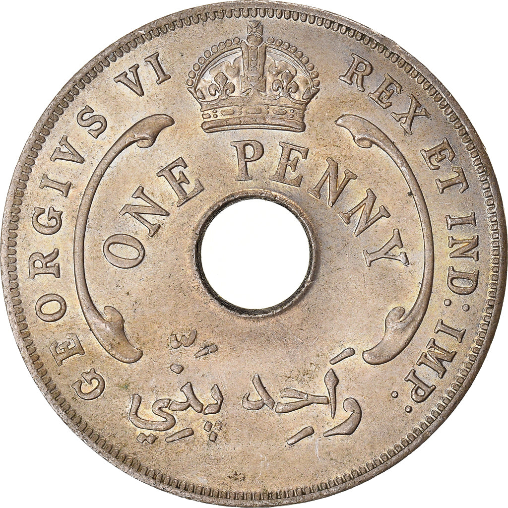 Munten, BRITS WEST AFRIKA, Penny, 1942