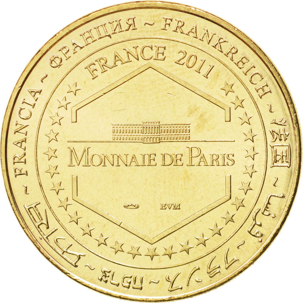 France, Jeton, Tourist Token, 18/ Abbaye de Noirlac, 2011, Monnaie de Paris