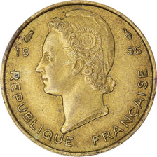 Coin, French West Africa, 5 Francs, 1956