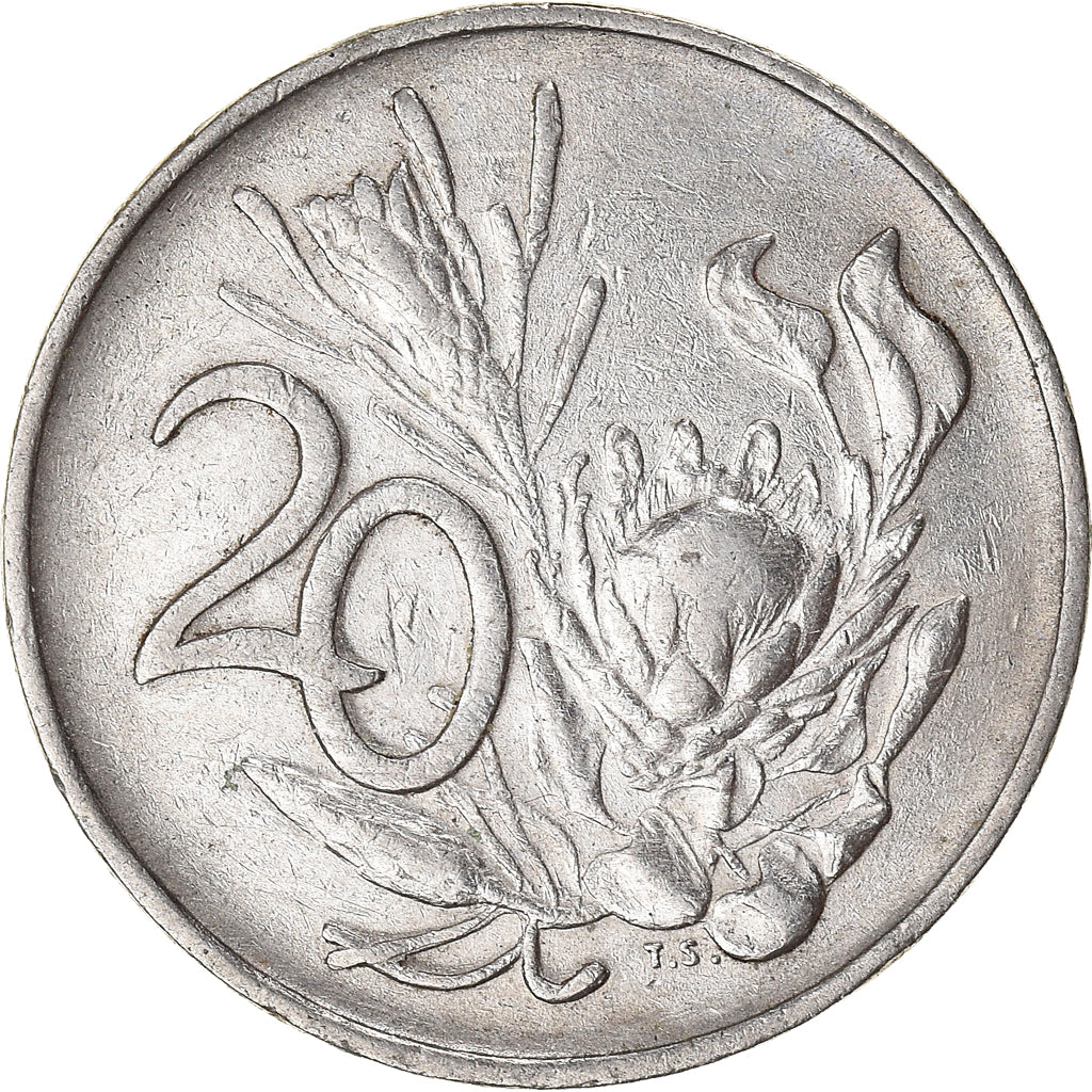 Moneta, Południowa Afryka, 20 Cents, 1972
