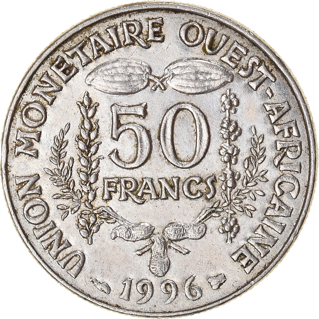 Moneda, Estados del África Occidental, 50 Francs, 1996