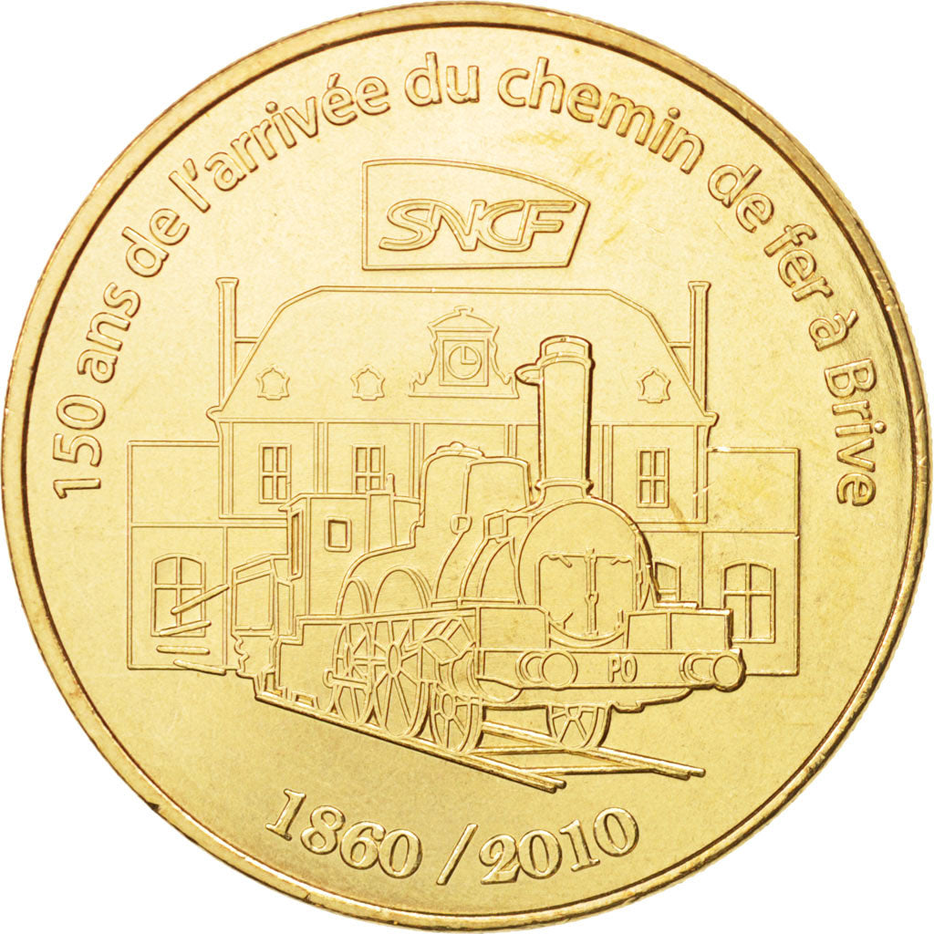 Francia, Token, Tourist Token, 19/ Chemin de Fer à Brive, 2010, Monnaie de P...