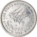 Coin, Central African States, 50 Francs, 1985
