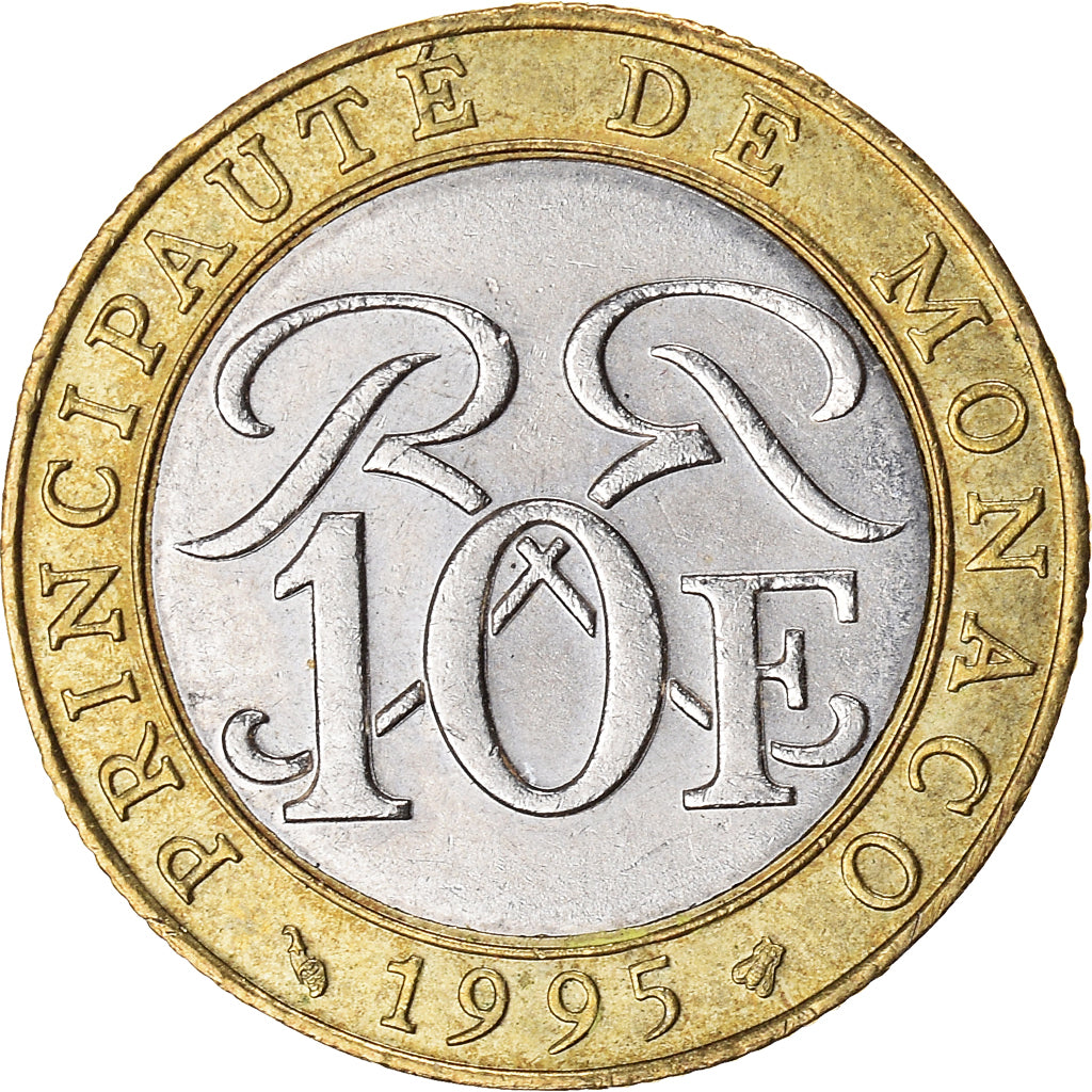 Münze, Monaco, 10 Francs, 1995