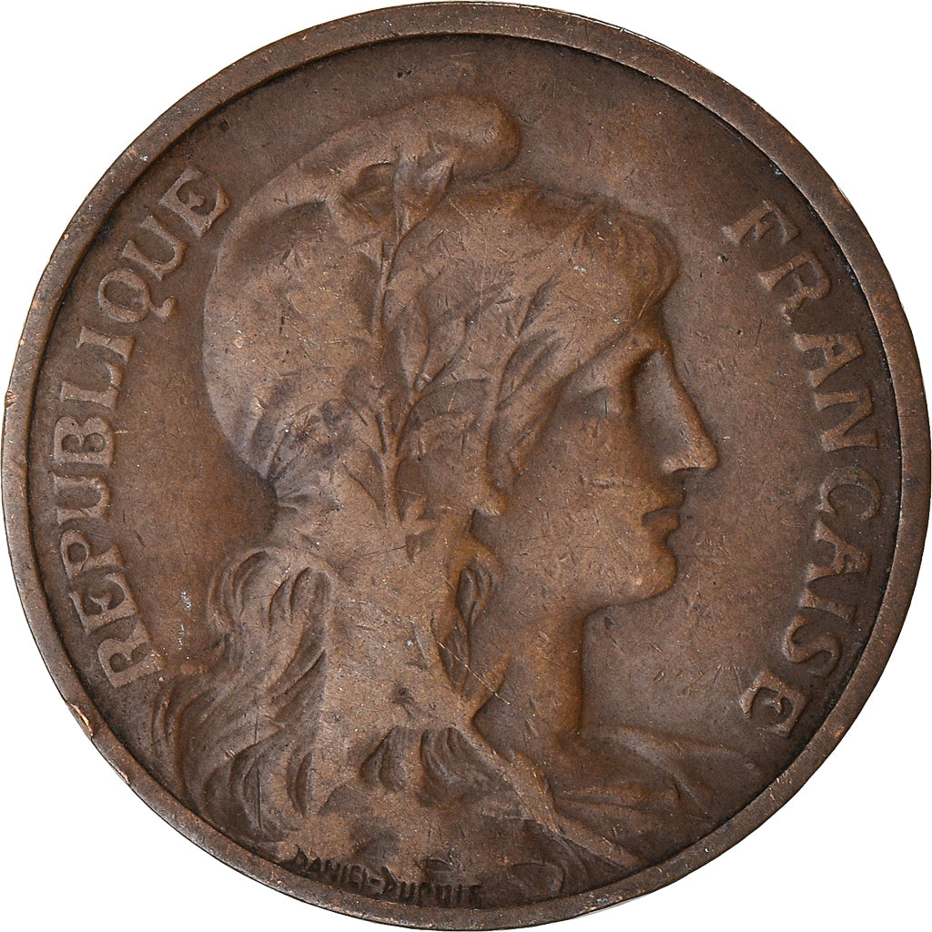 Coin, France, 5 Centimes, 1904