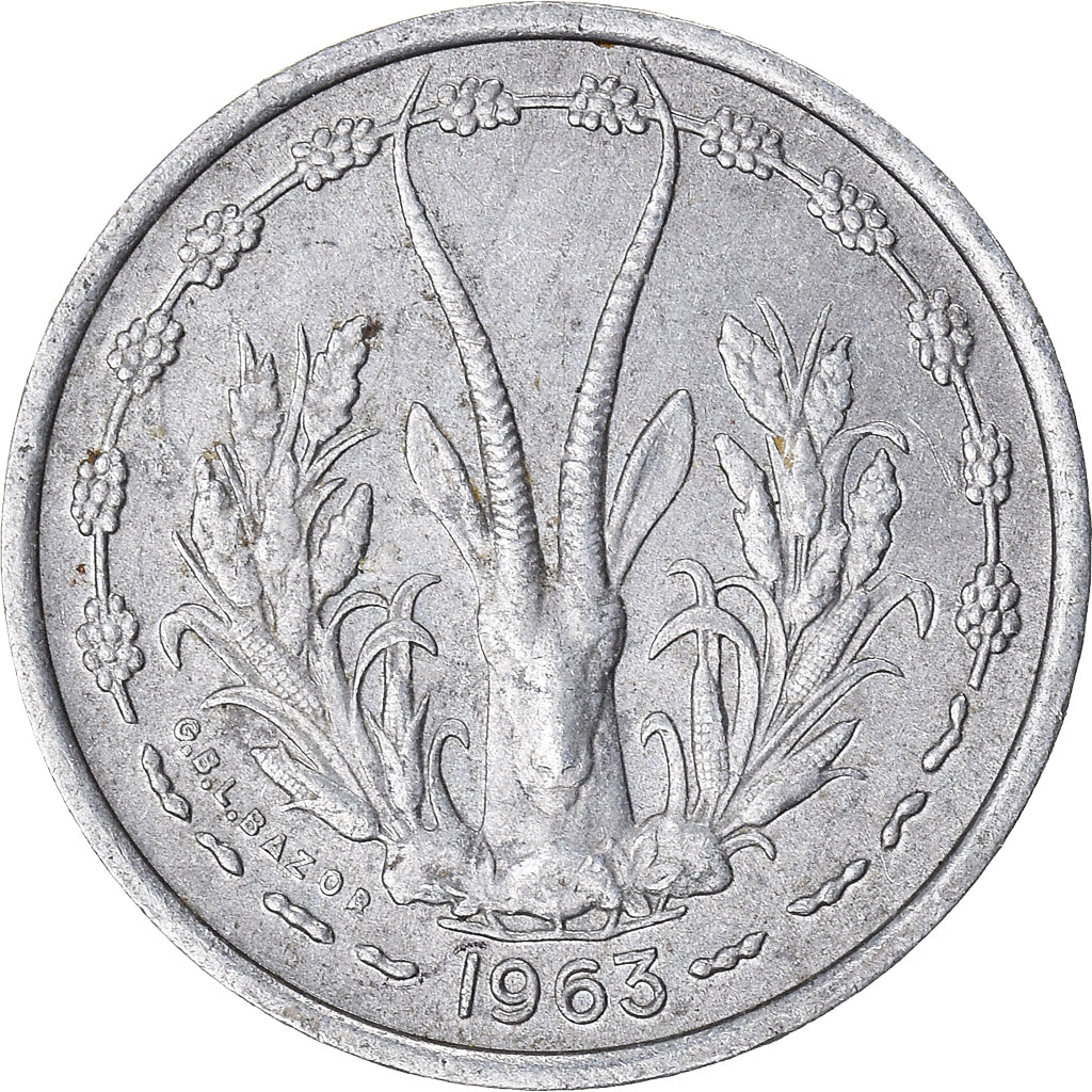 Coin, West African States, Franc, 1963