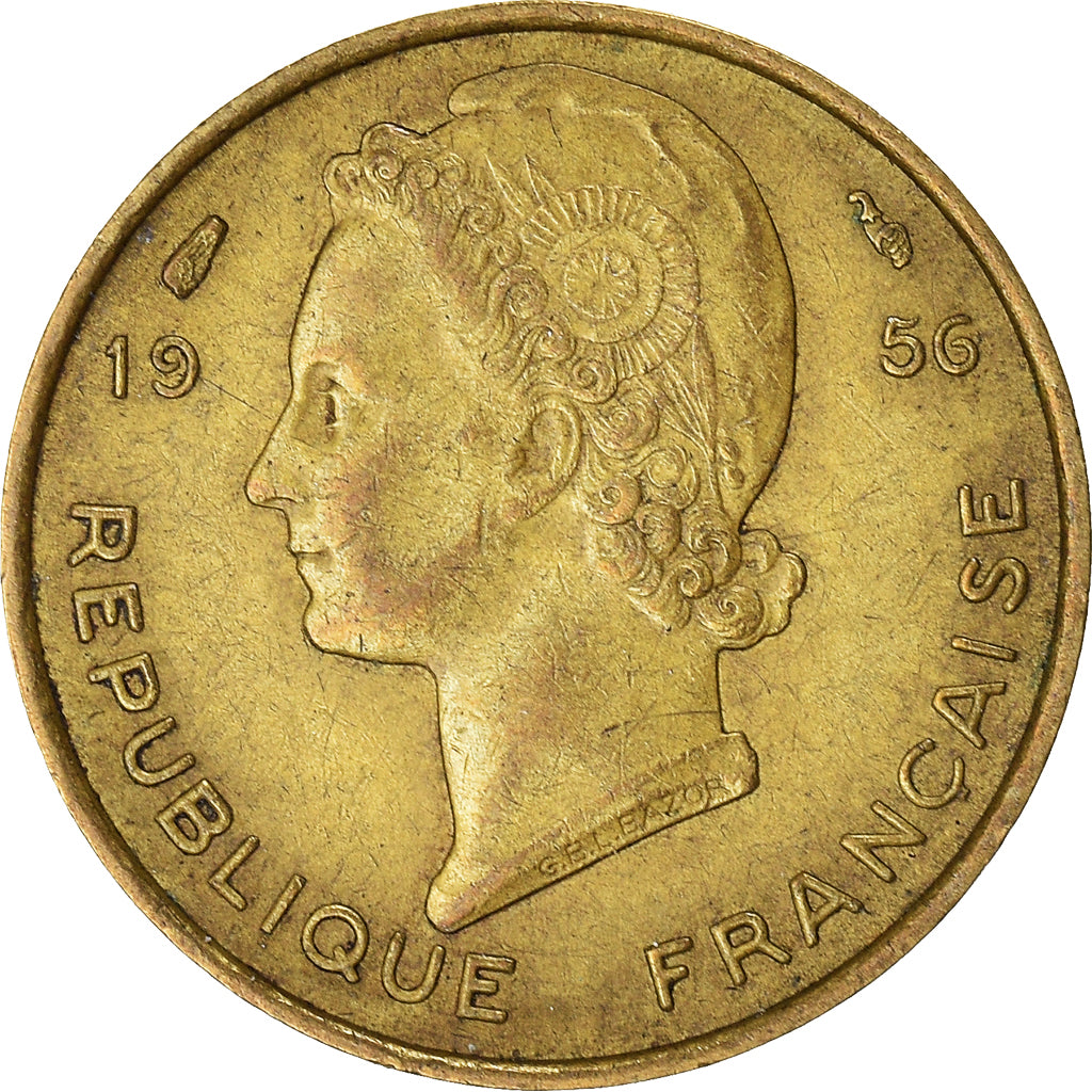 Moneta, Africa occidentale francese, 5 Francs, 1956
