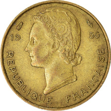 Münze, French West Africa, 5 Francs, 1956