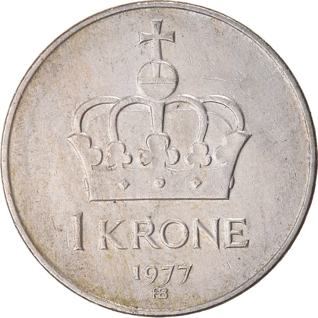 Moneda, Noruega, Krone, 1977