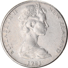 Coin, New Zealand, 10 Cents, 1981