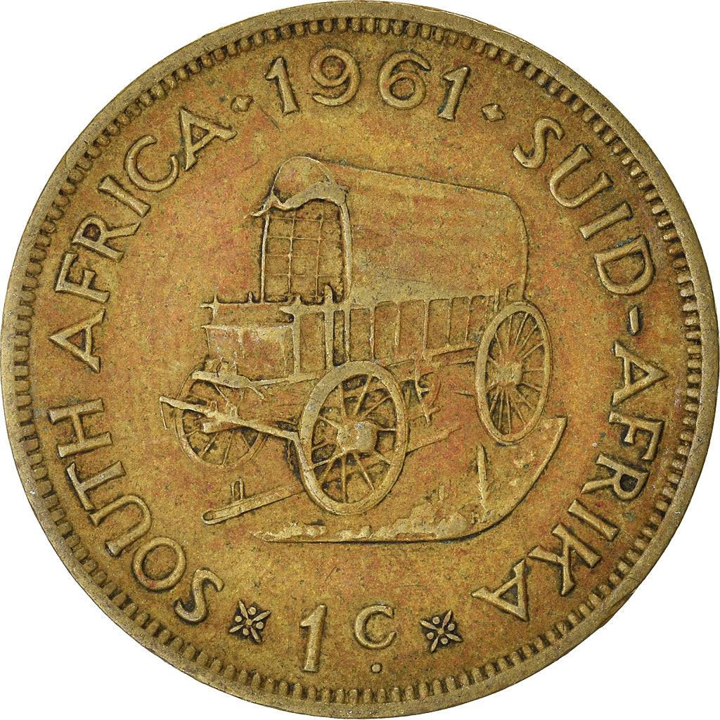 Coin, South Africa, Cent, 1961