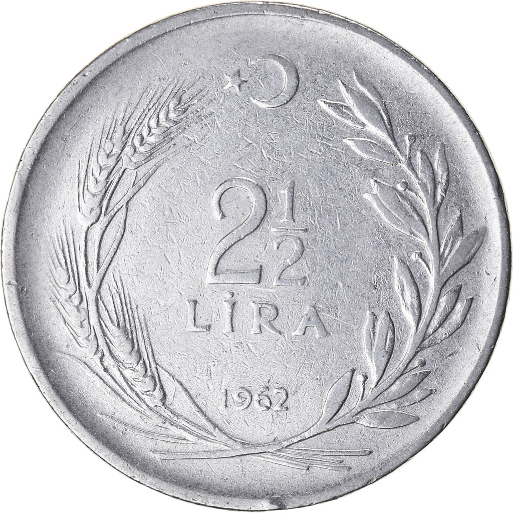 Moneda, Turquía, 2-1/2 Lira, 1962