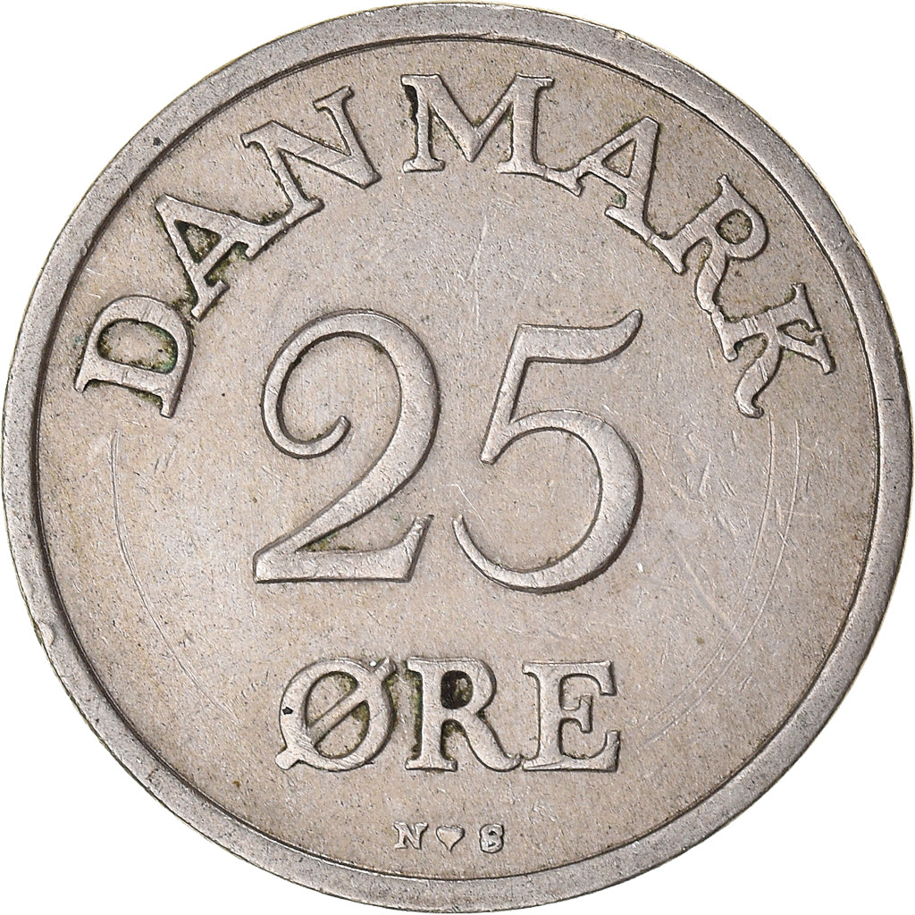 Munten, Denemarken, 25 Öre, 1950