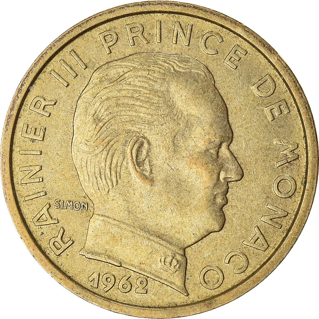 Moneta, Monaco, 10 Centimes, 1962