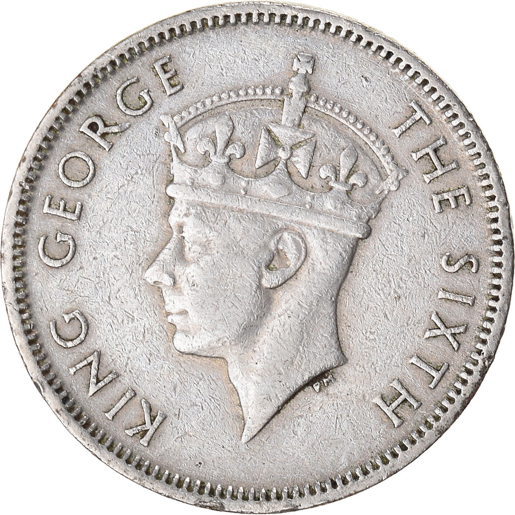 Coin, Mauritius, 1/2 Rupee, 1950