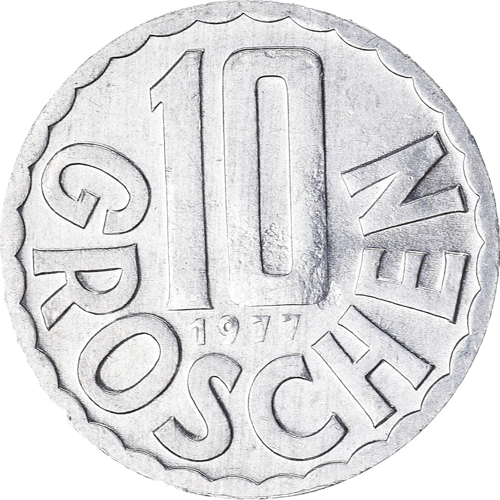Munten, Oostenrijk, 10 Groschen, 1977