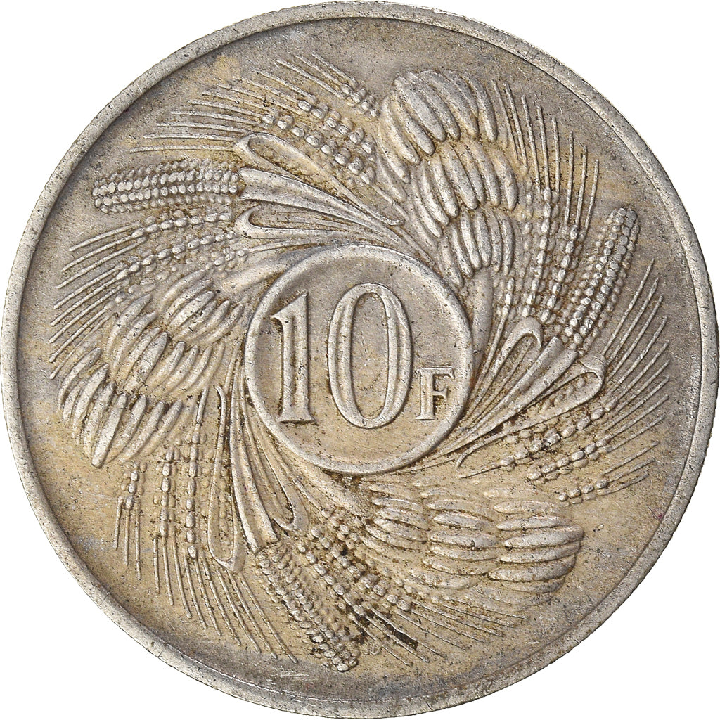 Moneta, Burundi, 10 Francs, 1968