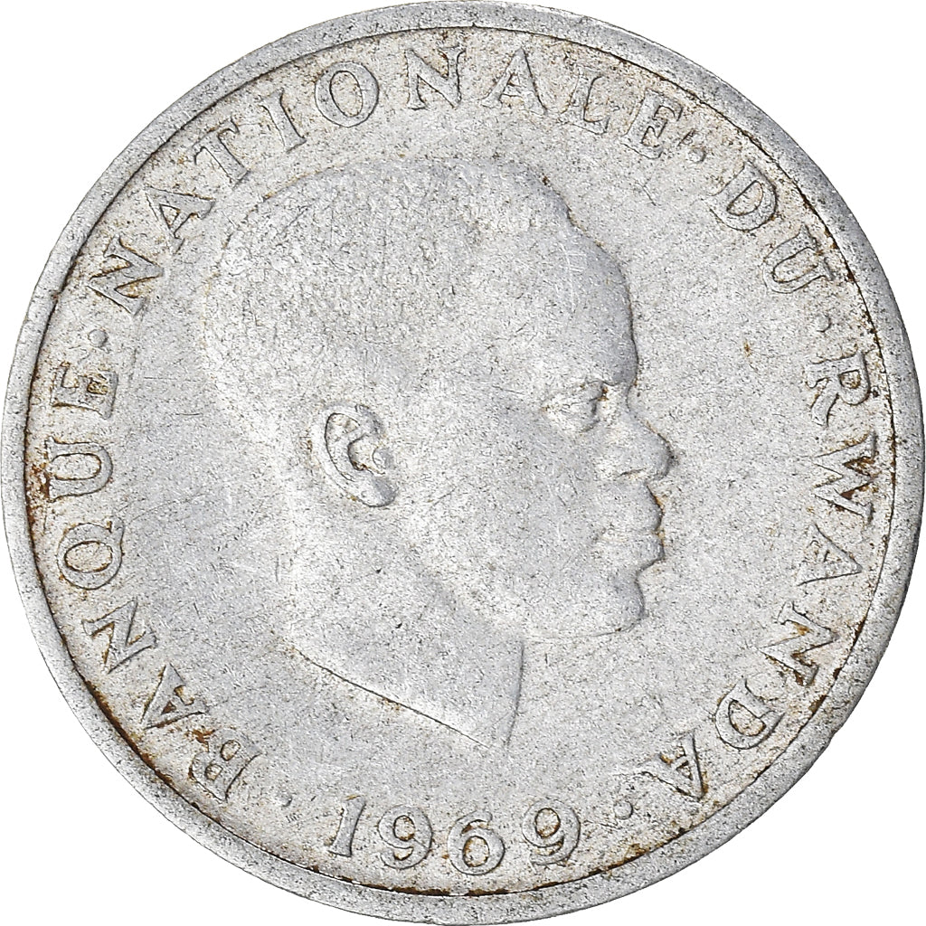 Münze, Ruanda, Franc, 1969