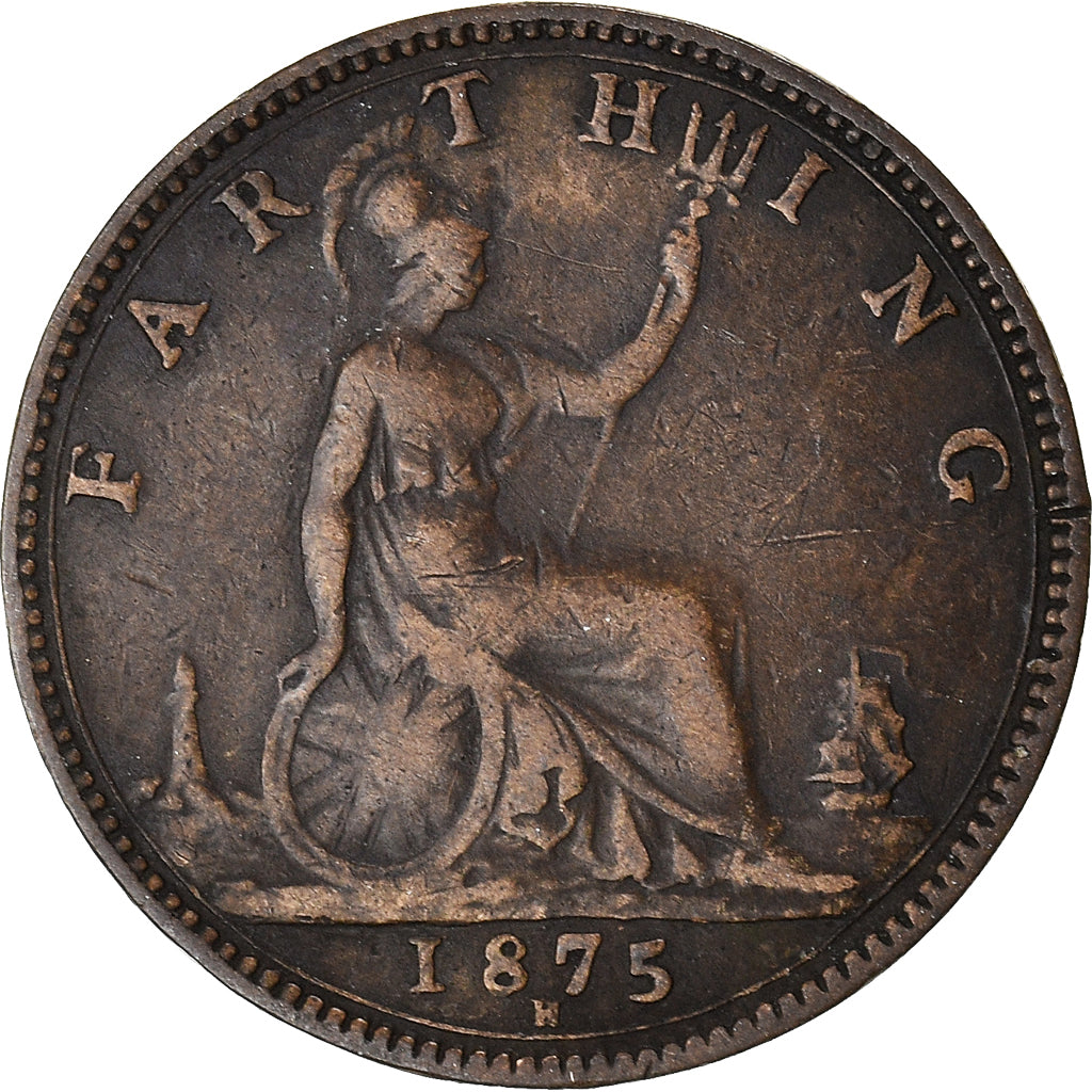 Coin, Great Britain, Farthing, 1875
