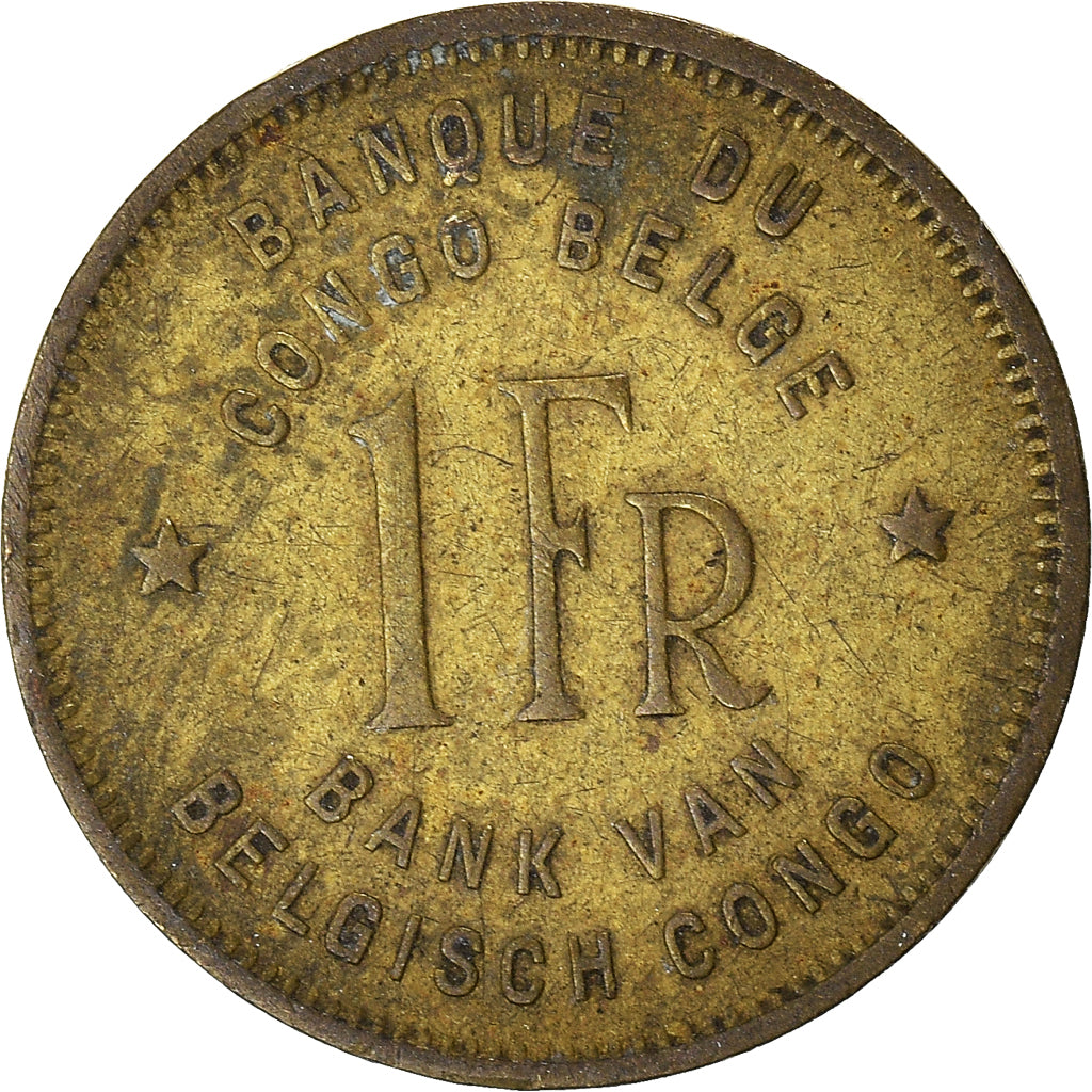 Coin, Belgian Congo, Franc, 1944
