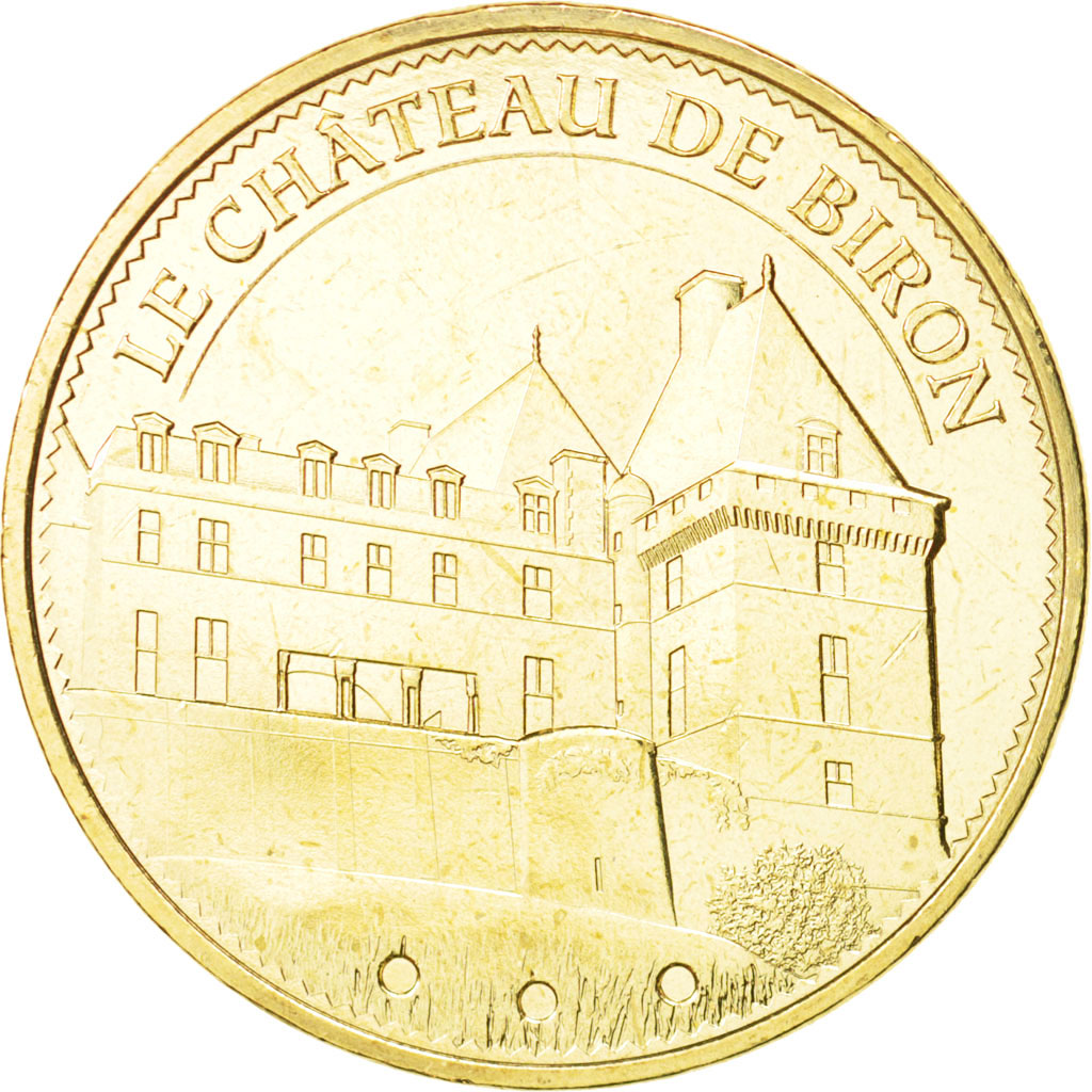Francia, Token, Tourist Token, 24/ Château de Biron, 2015, Monnaie de Paris
