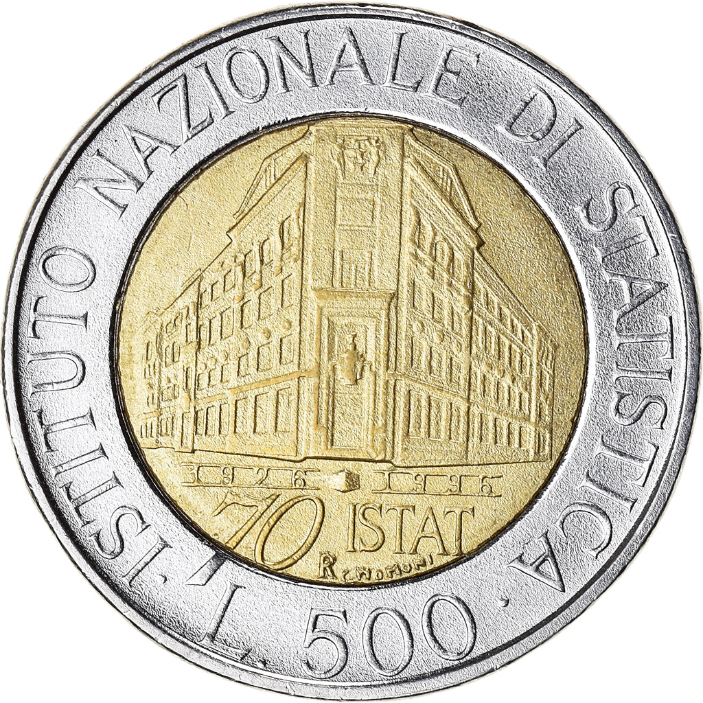 Moneda, Italia, 500 Lire, 1996
