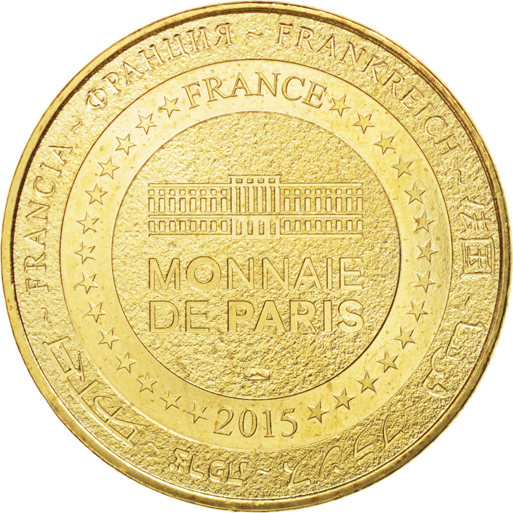France, Jeton, Tourist Token, 24/ Château de Hautefort, 2015, Monnaie de Paris