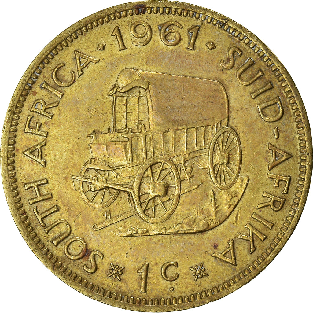 Moeda, África do Sul, Cent, 1961