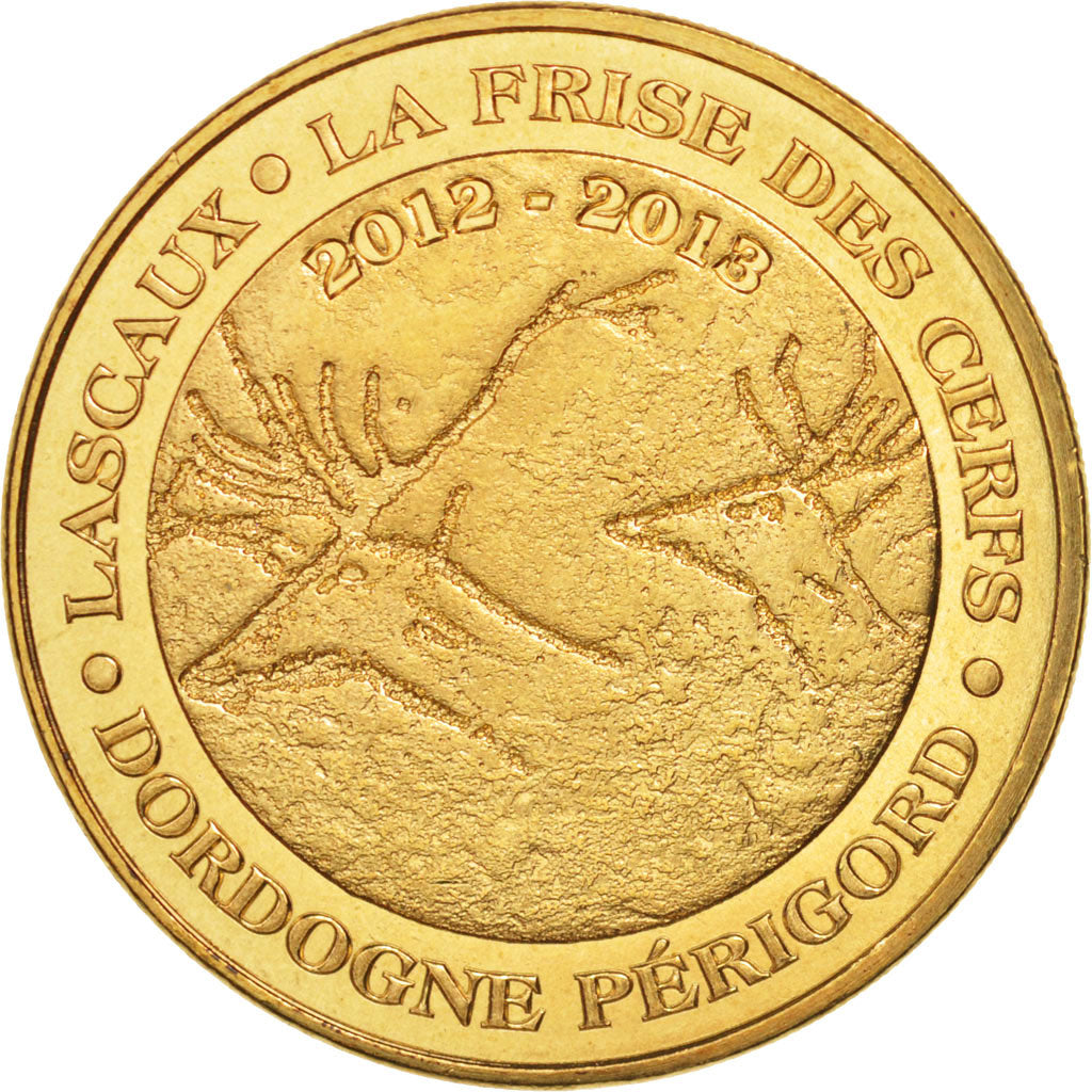 Francia, Token, Tourist Token, 24/ Lascaux - La Frise des Cerfs, 2012, Monnai...