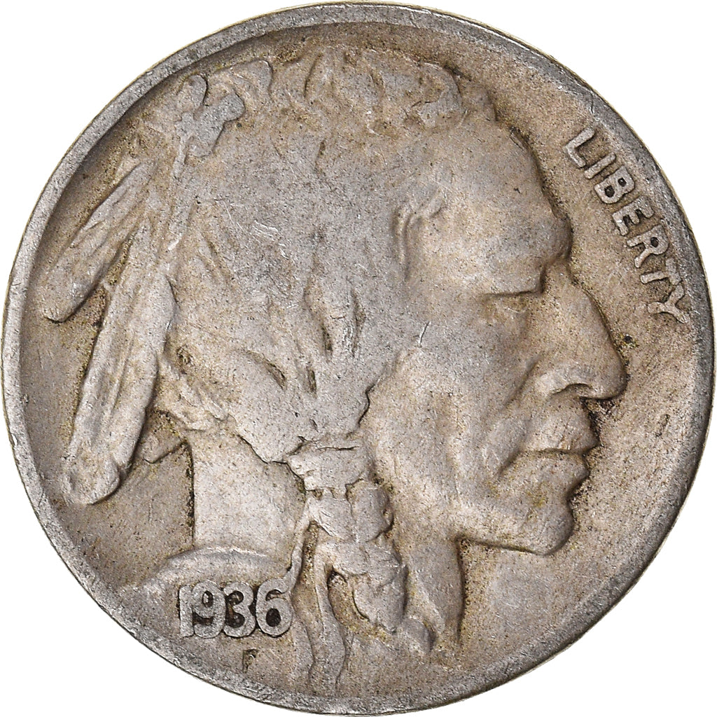 Coin, United States, 5 Cents, 1936