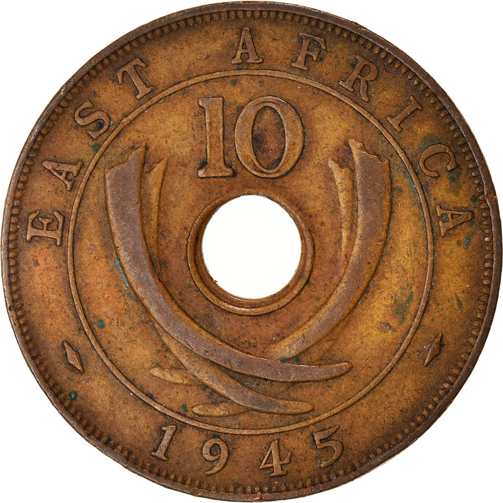 Coin, EAST AFRICA, 10 Cents, 1945