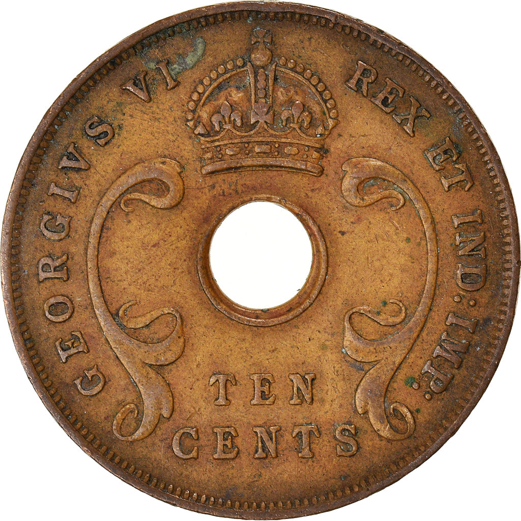 Coin, EAST AFRICA, 10 Cents, 1945