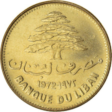 Coin, Lebanon, 25 Piastres, 1972