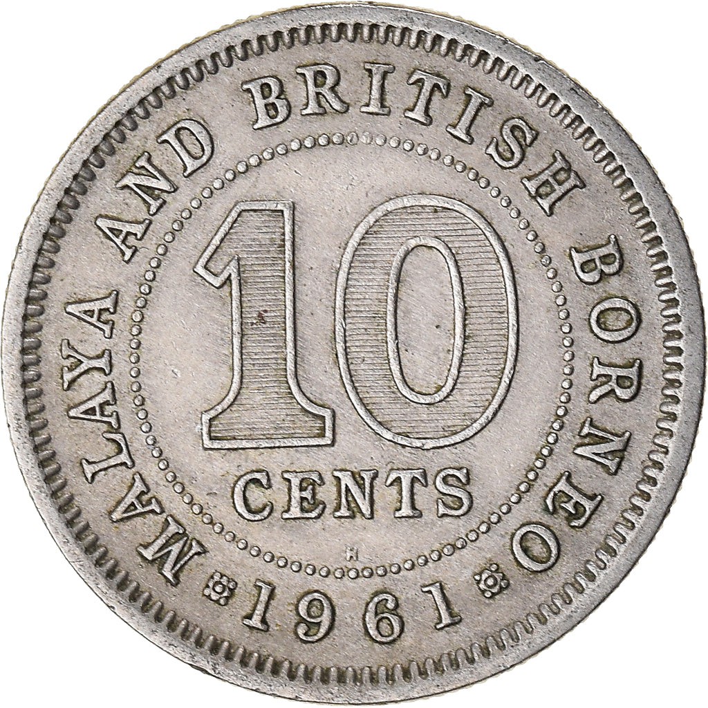 Münze, MALAYA & BRITISH BORNEO, 10 Cents, 1961