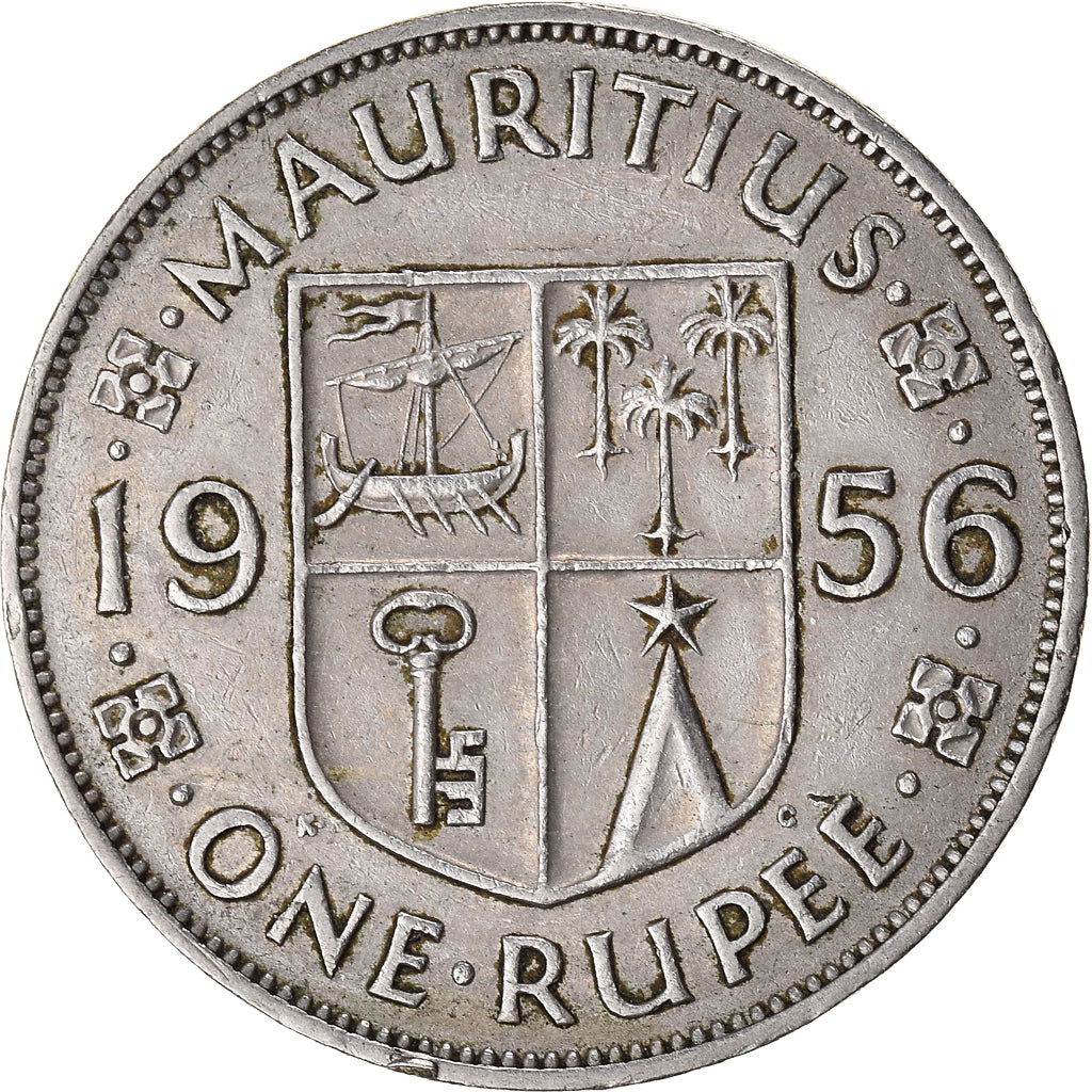 Coin, Mauritius, Rupee, 1956