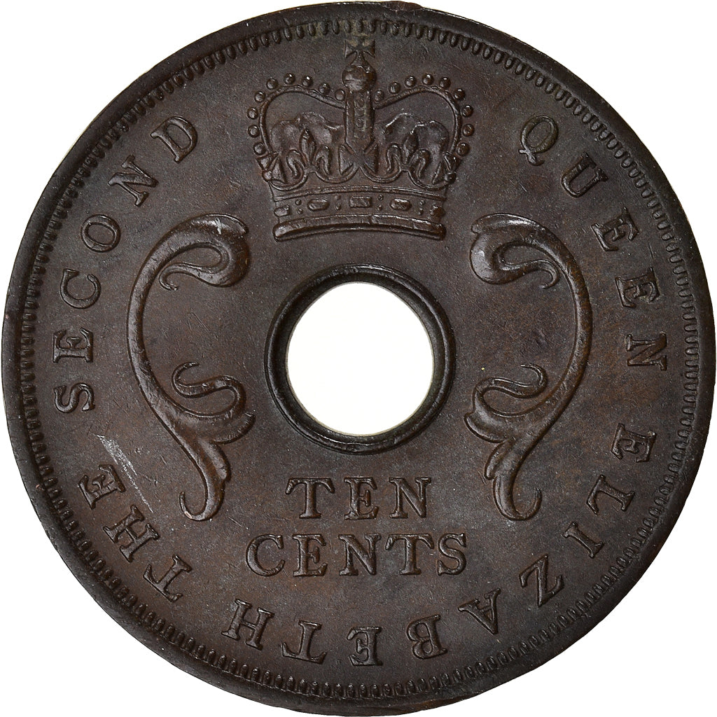 Coin, EAST AFRICA, 10 Cents, 1956