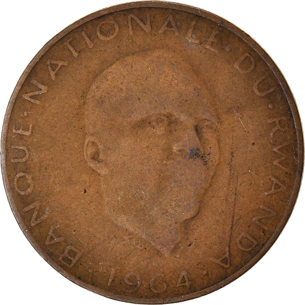 Coin, Rwanda, 5 Francs, 1964