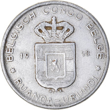 Coin, Belgian Congo, 5 Francs, 1958