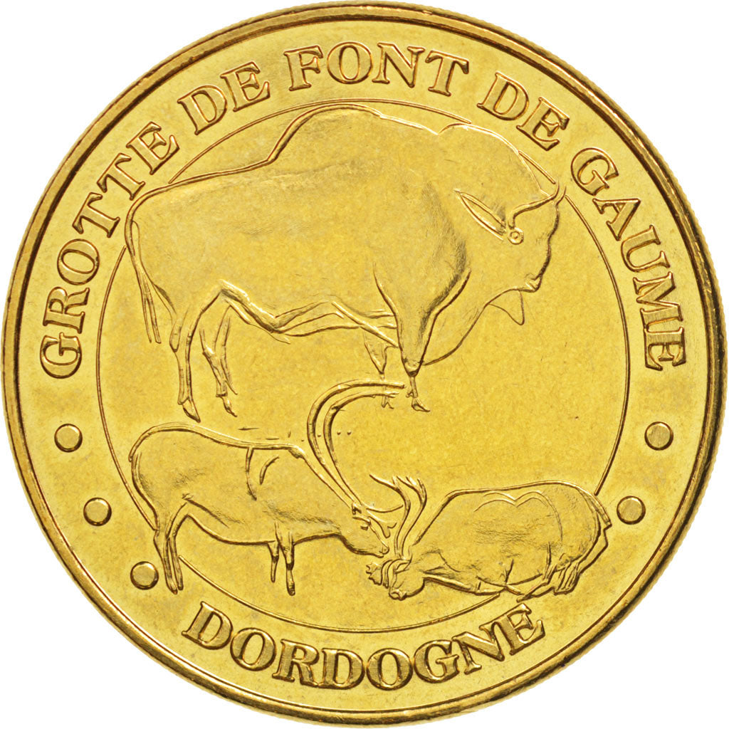 France, Token, Tourist Token, 24/ Grotte de Font de Gaume, 2014, Monnaie de