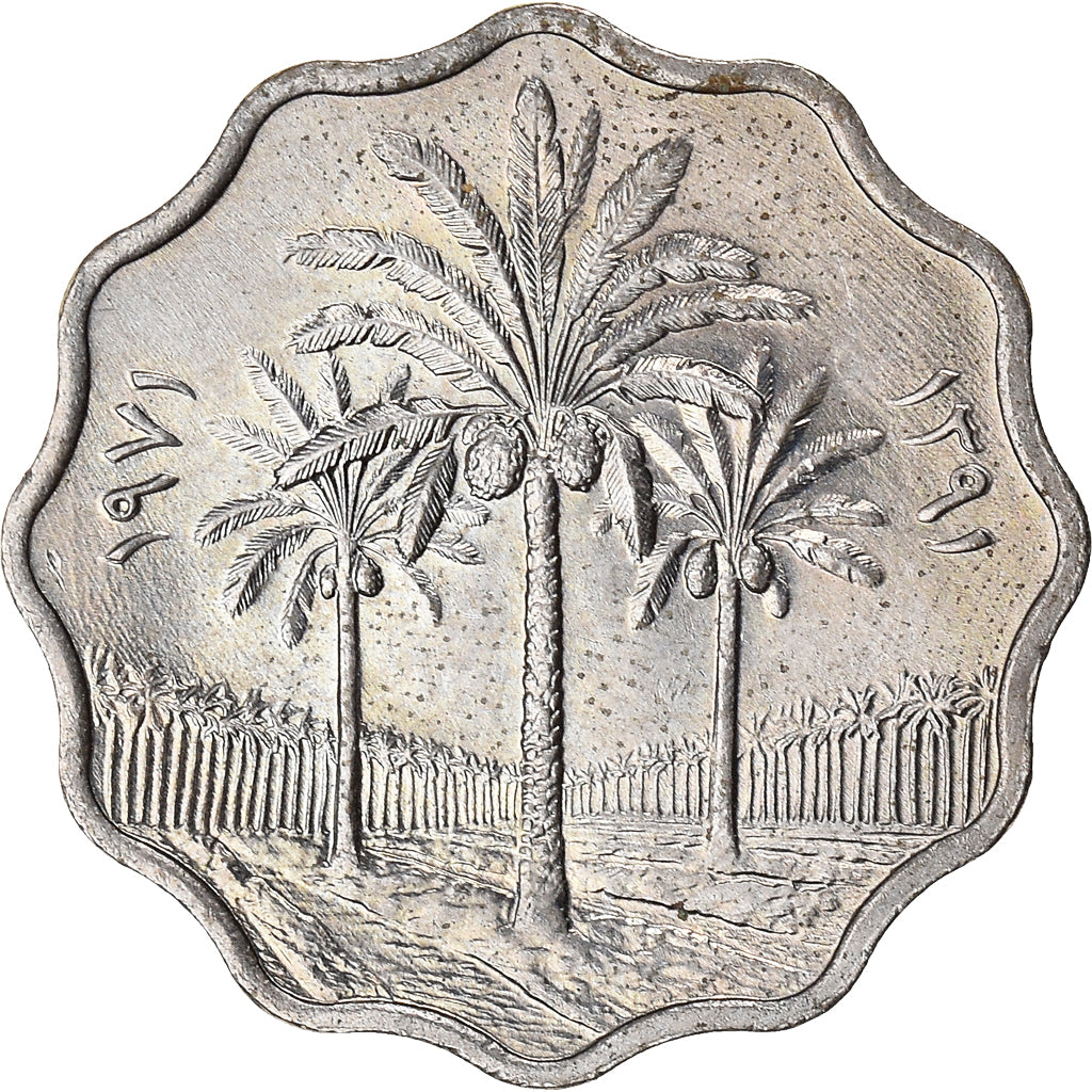 Coin, Iraq, 5 Fils, 1971