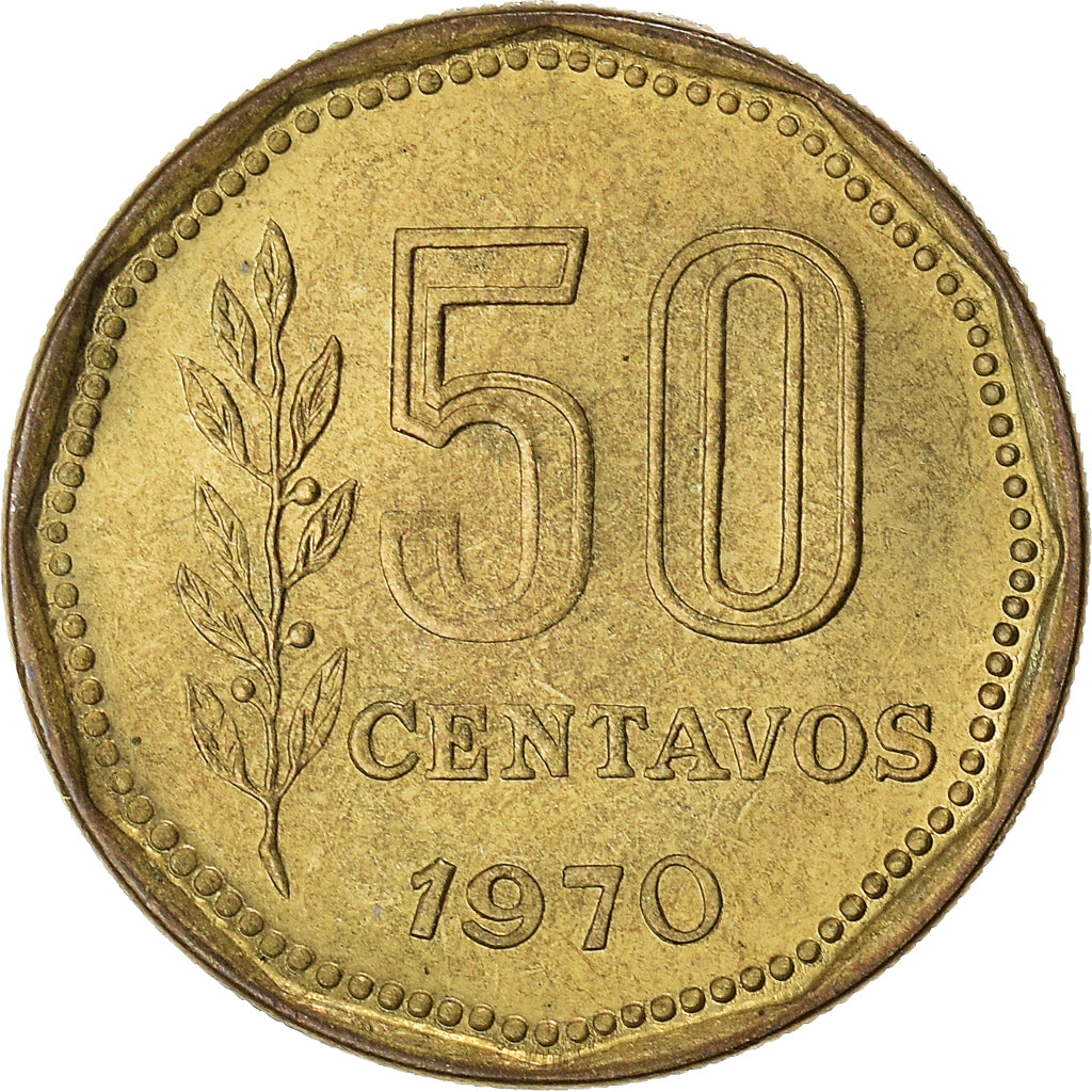 Münze, Argentinien, 50 Centavos, 1970