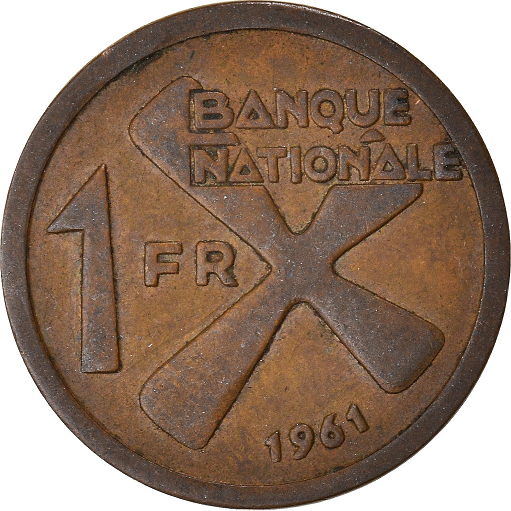 Coin, Katanga, Franc, 1961