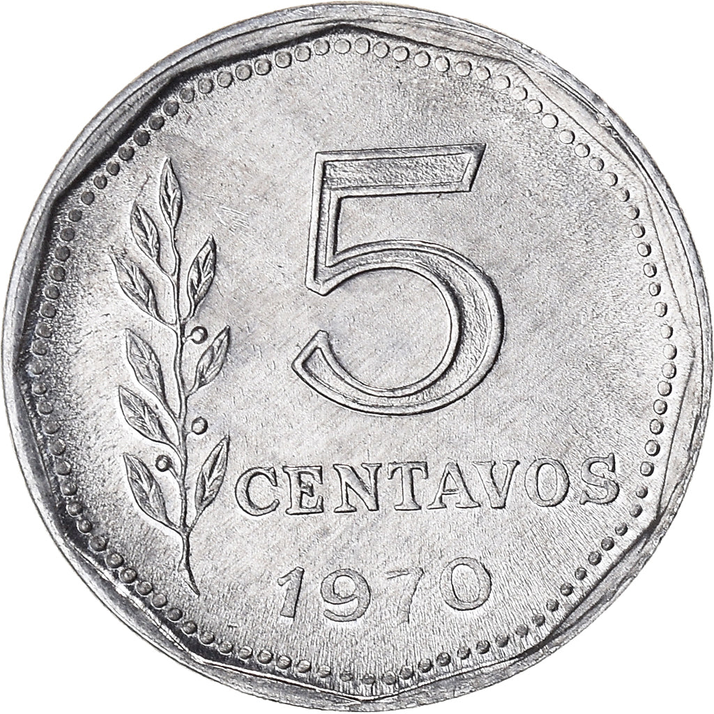 Coin, Argentina, 5 Centavos, 1970
